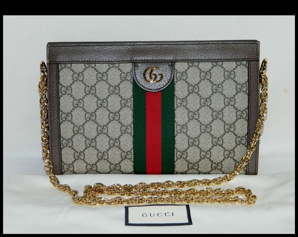 半田店 新品同様 GUCCI チェーンショルダーバッグ 503877 オフィディア GGスプリーム ウエブストライプ スモール グッチ 中古 超美品  買取させて頂きました。 - リサイクル＆買取専門のリサイクルマート