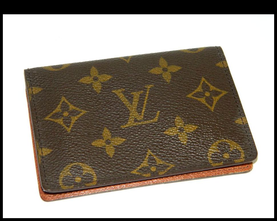 中古】LOUIS VUITTON 聞き分け ポルト2 カルト ヴェルティカル パスケース モノグラム M60533