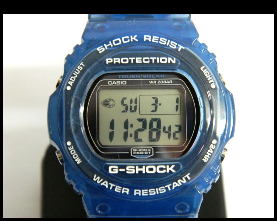 半田店 中古 動作品 タフソーラー CASIO G-SHOCK G-LIDE デジタル スケルトンブルー 青系 メンズ 腕時計 GL-240 カシオ  ジーショック 男性用 ソーラー充電 USED品 買取させて頂きました。 - リサイクル＆買取専門のリサイクルマート