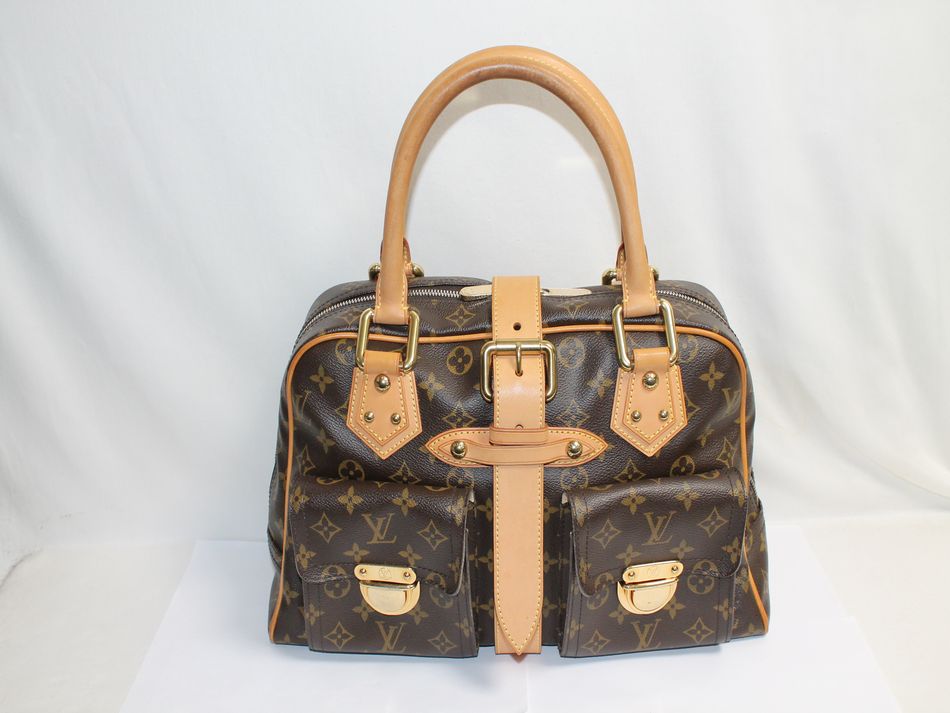 半田店 中古 LOUIS VUITTON マンハッタンGM モノグラム ハンドバッグ M40025 ゴールド金具 レディース 女性用 バッグ  ルイヴィトン USED品 買取させて頂きました。 - リサイクル＆買取専門のリサイクルマート