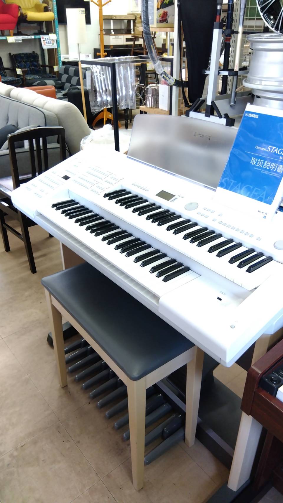 YAMAHA エレクトーン STAGEA ELB-02 ヤマハ ステージア ベーシックモデル 電子ピアノ 】を出張にて買取致しました！！ -  リサイクル＆買取専門のリサイクルマート