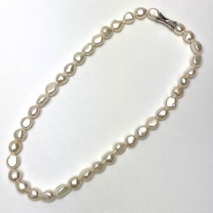 TASAKI 田崎真珠 淡水パール バロックパール 真珠 ネックレス 総重量:約 58.5g 約 9mm程 シルバー金具 スワン刻印】お売り頂きました！  - リサイクル＆買取専門のリサイクルマート