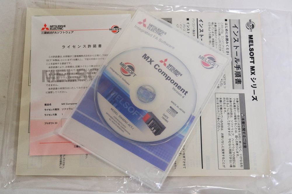 三菱電機 MELSOFT MX Component（日本語版）SW4DNC-ACT-J 買取金額 4,000円 -  リサイクル＆買取専門のリサイクルマート