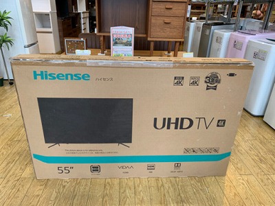 ⭐️新品同様⭐️2020年製 4K Hisense 55型液晶テレビ 55E6000 ハイセンス UHD TV インターネット対応】お買取りしました!  - リサイクル＆買取専門のリサイクルマート