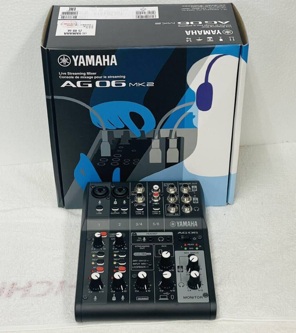 YAMAHA ヤマハ Live Streaming Mixer AG06 MK2 ライブストリーミングミキサー】買取りさせて頂きました！ -  リサイクル＆買取専門のリサイクルマート