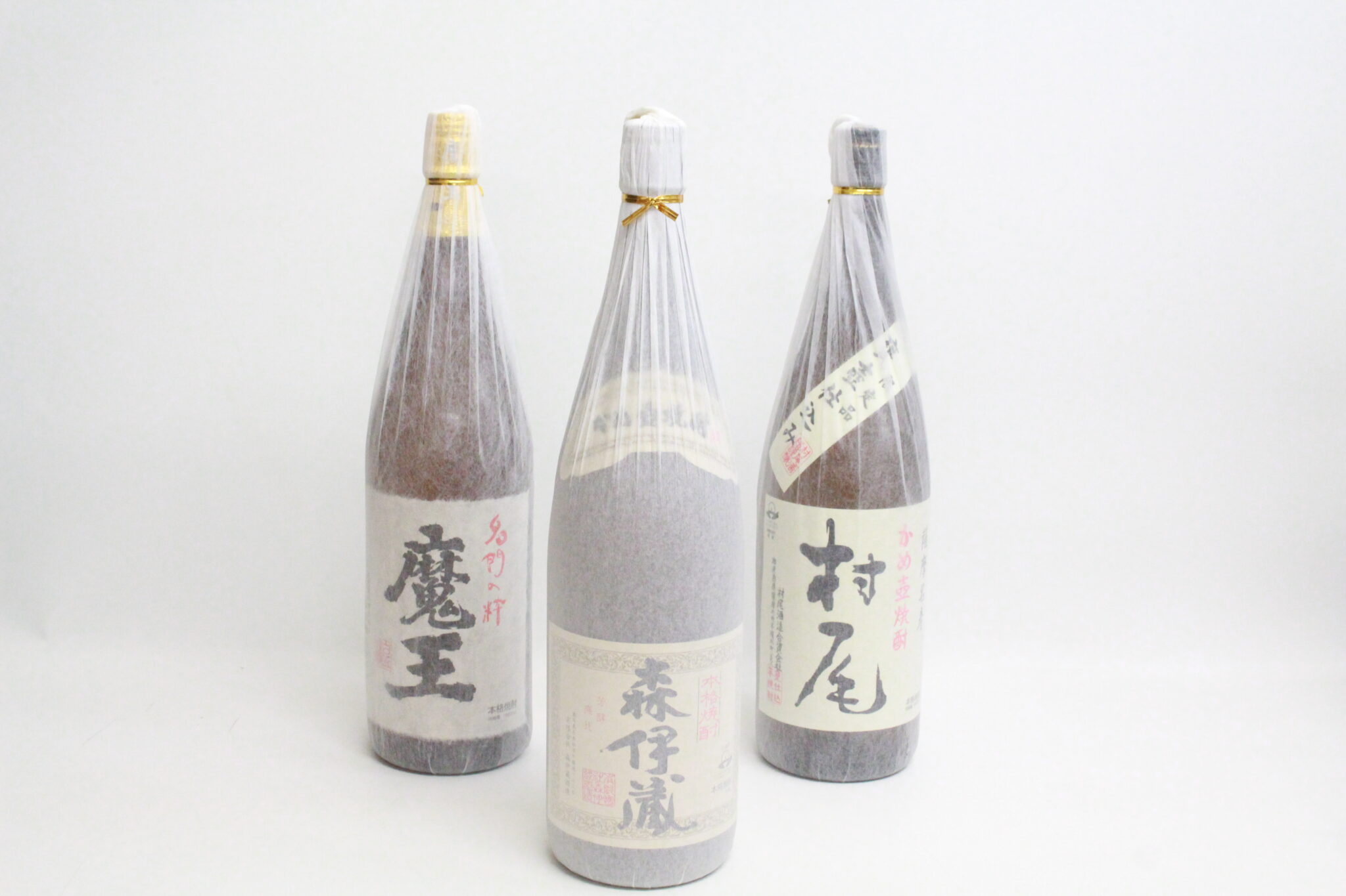 芋焼酎３M 森伊蔵 村尾 魔王 各１８００ml 青臭く