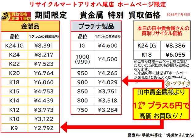 金 ネックレス 指輪 買取 八尾 東大阪 柏原 平野  貴金属  K24 K18 喜平 奈良 大阪.png