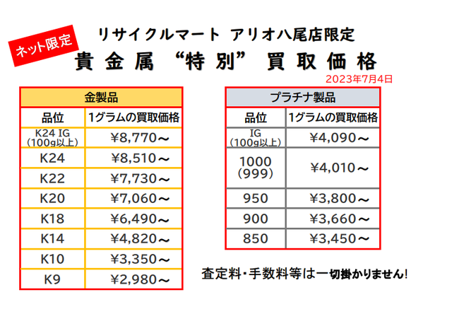 貴金属　K18 K24 プラチナ 金 八尾 柏原　K14 K10 K9.png