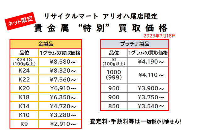 貴金属　K18 K24 プラチナ 金 八尾 柏原　K14 K10 K9.png