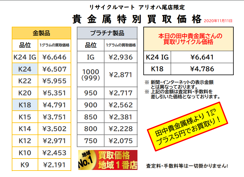 11月11日(水)　貴金属買取.png